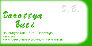 dorottya buti business card